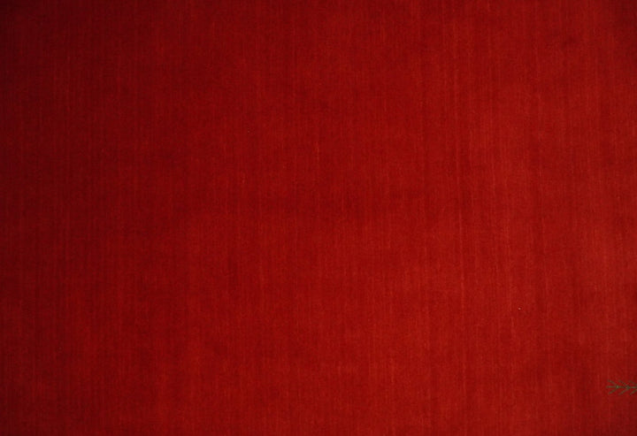 4x6 Small Solid Red Wool Hand Woven Southwestern Gabbeh Rug | LOR23 - The Rug Decor