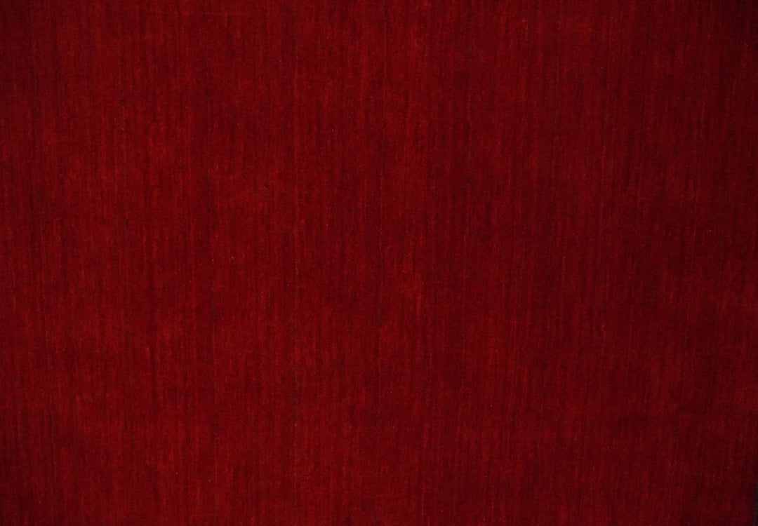 4x6 Small Solid Red Wool Hand Woven Southwestern Gabbeh Rug | LOR24 - The Rug Decor