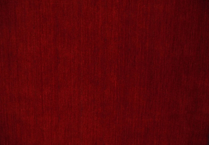 4x6 Small Solid Red Wool Hand Woven Southwestern Gabbeh Rug | LOR24 - The Rug Decor