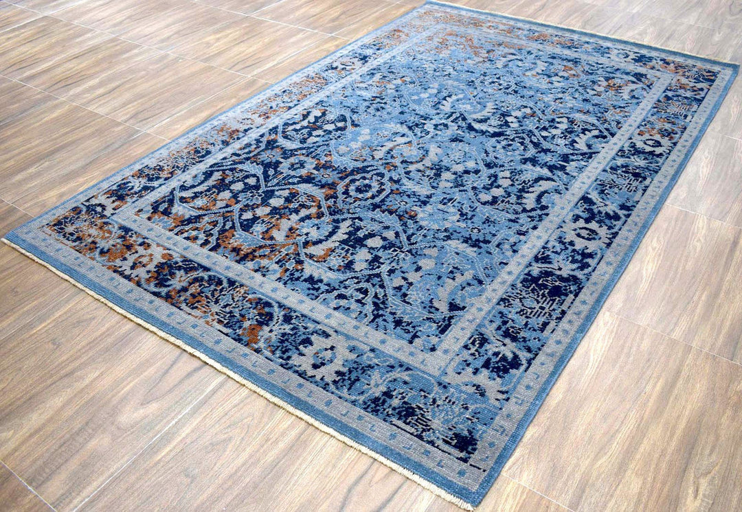 5.6x8.6 Rug | Modern Handmade Wool Area Rug | The Rug Decor | TRD17705686 - The Rug Decor