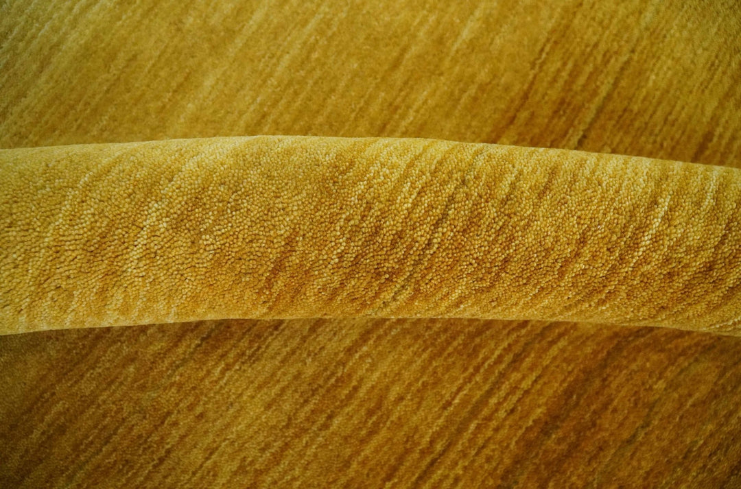 5.7x7.7 Ombre Brown and Gold Woollen Hand Woven Southwestern Gabbeh Rug - The Rug Decor