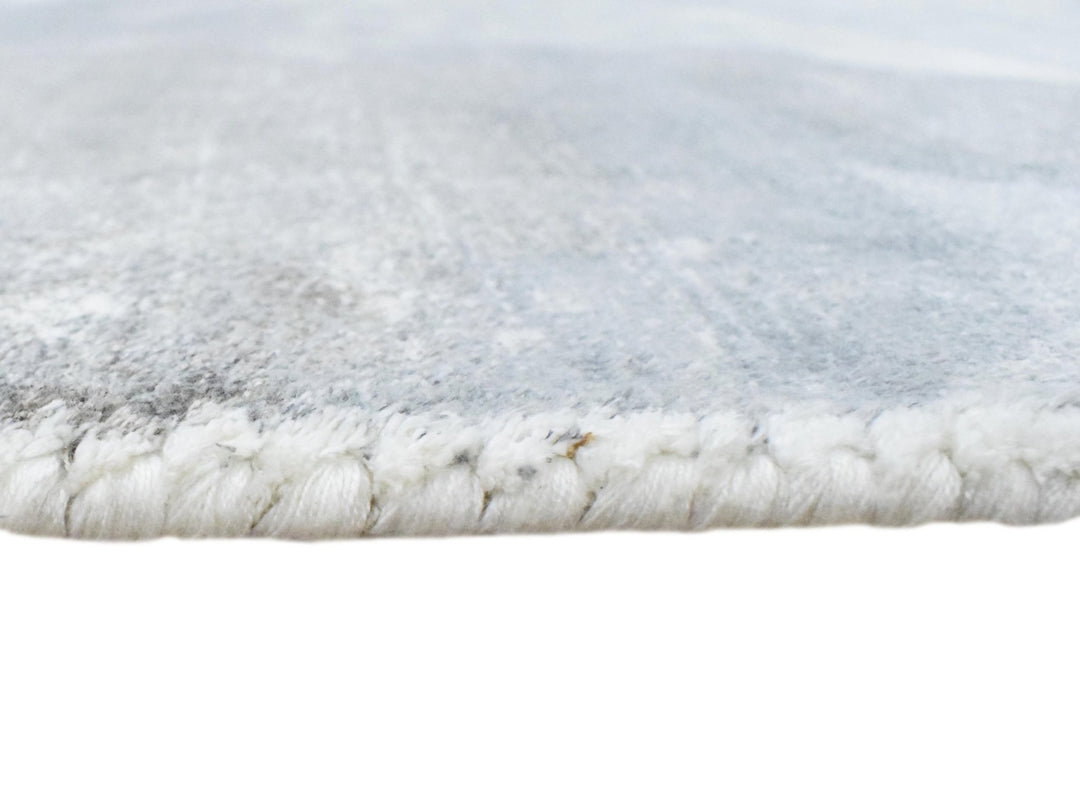 5.7x8 Rug, Abstract Red and Gray Rug made with Viscose Art Silk - The Rug Decor