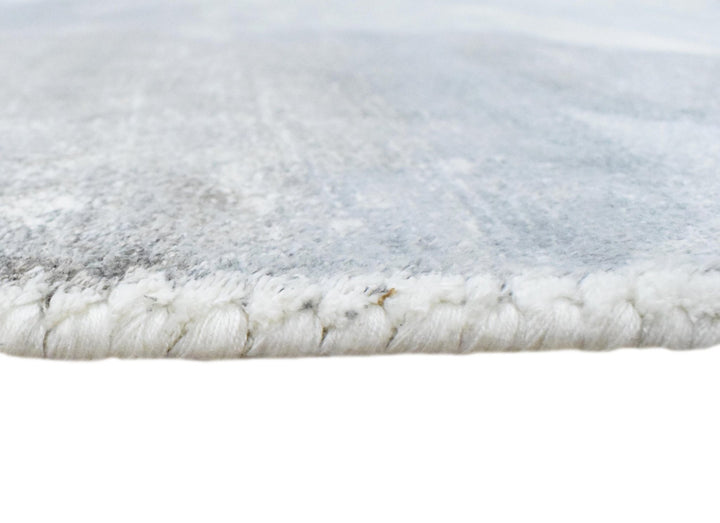 5.7x8 Rug, Abstract Red and Gray Rug made with Viscose Art Silk - The Rug Decor