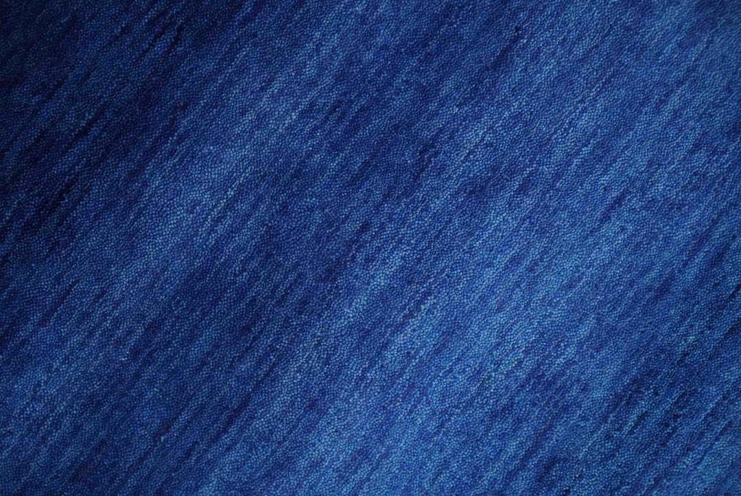 5x7 Ombre Premium look Blue Wool Hand Woven Southwestern Gabbeh Rug - The Rug Decor