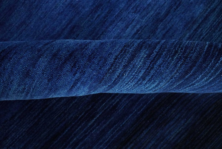 5x7 Ombre Premium look Blue Wool Hand Woven Southwestern Gabbeh Rug - The Rug Decor