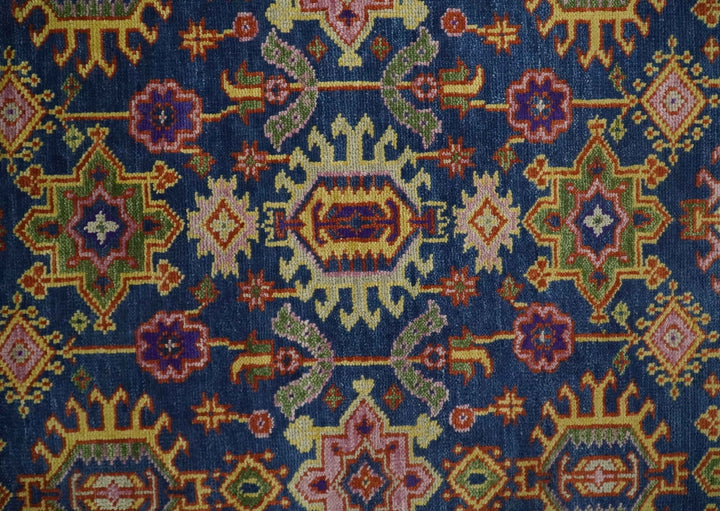 5x8, 6x9, 8x10, 9x12, 10x14 and 12x15 Hand Knotted Blue, Gold and Beige Oriental Traditional Persian Area Rug | TRDCP744 - The Rug Decor