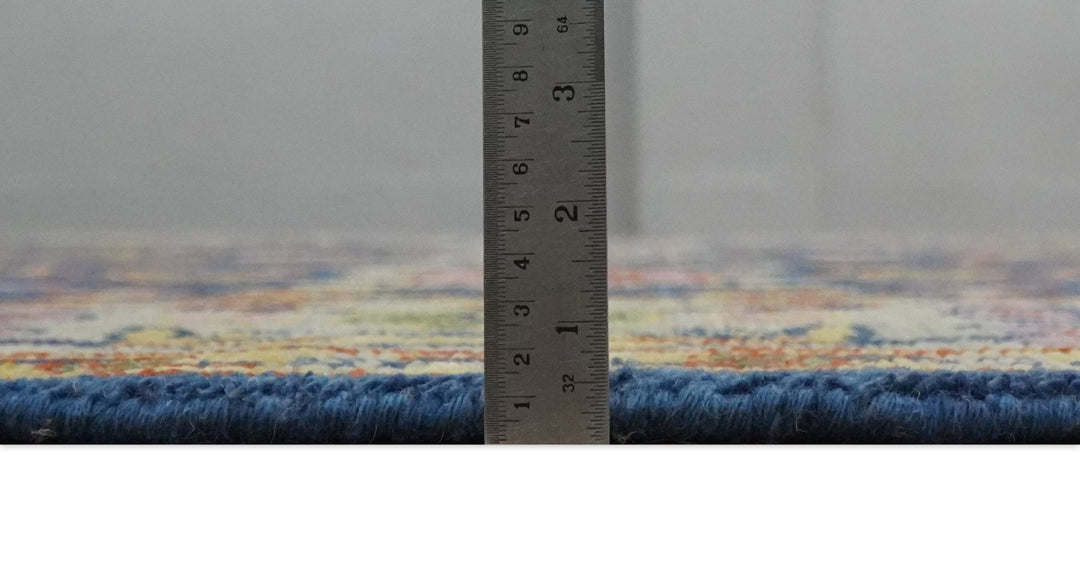 5x8, 6x9, 8x10, 9x12, 10x14 and 12x15 Hand Knotted Blue, Gold and Beige Oriental Traditional Persian Area Rug | TRDCP744 - The Rug Decor