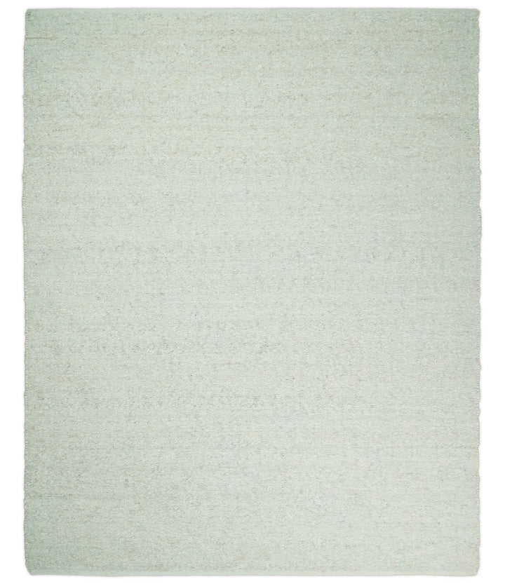 5x8, 6x9 and 8x10 Chunky Soft Flatweave Solid White Handwoven Area Rug | BER3 - The Rug Decor