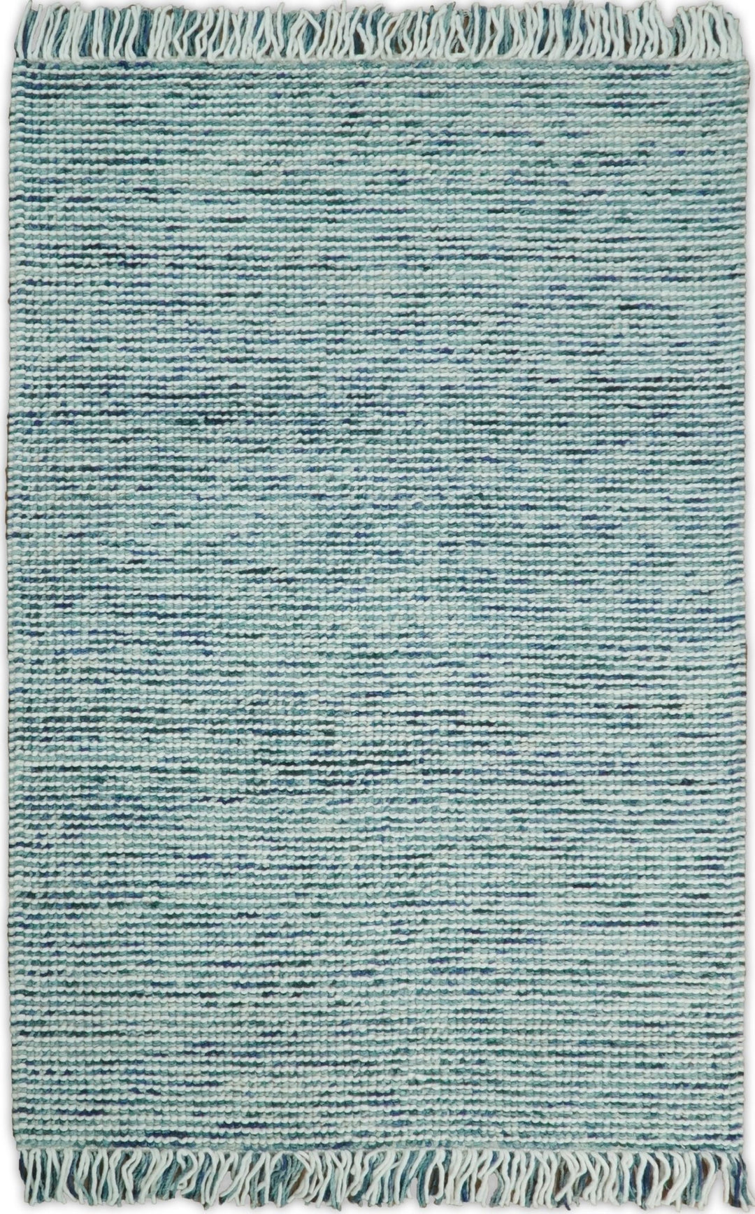 5x8 and 8x10 Hand Made Blue Woolen Chunky and Soft Area Rug | JOY4 - The Rug Decor
