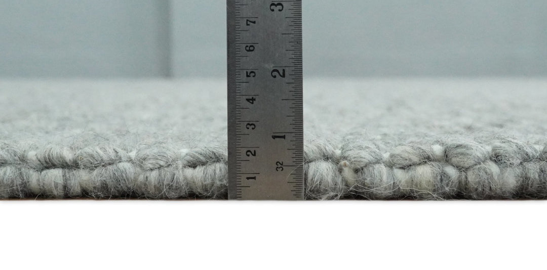 5x8 and 8x10 Solid Gray Chunky Handwoven Wool Area Rug, Layering Rug | TRD2381 - The Rug Decor
