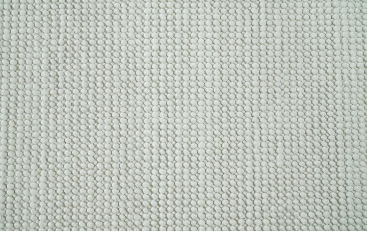 5x8 and 8x10 Solid Ivory Chunky Handwoven Wool Area Rug, Layering Rug | TRD2380 - The Rug Decor
