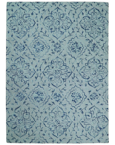 5x8 and 8x11 Handmade Area rug made with fine Wool Area Rug | TRD6380B - The Rug Decor