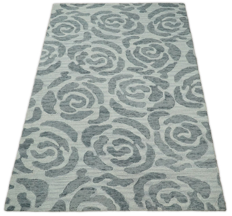 5x8 and 8x11 Wool Area Rug | Handmade Area rug made with fine wool | TRD6379C - The Rug Decor