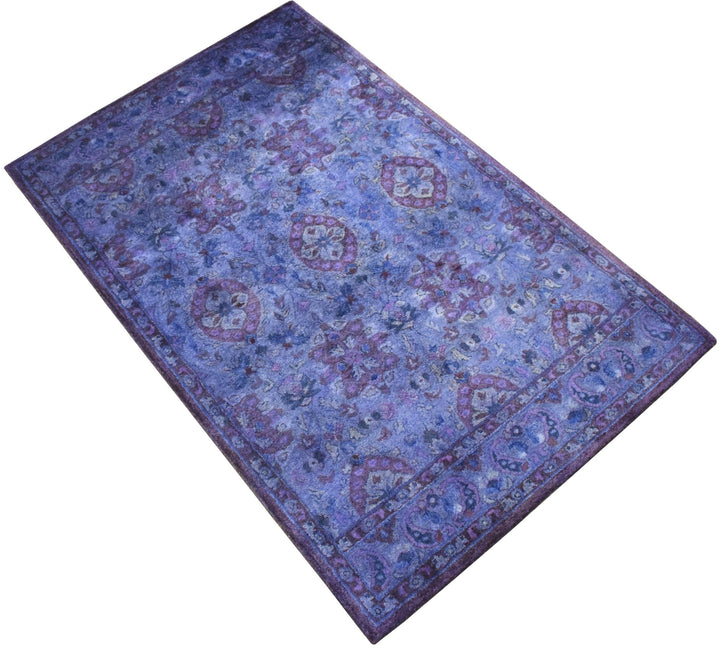 5x8 Gold Handmade Overdyed Wool Area Rug | TUF9 - The Rug Decor