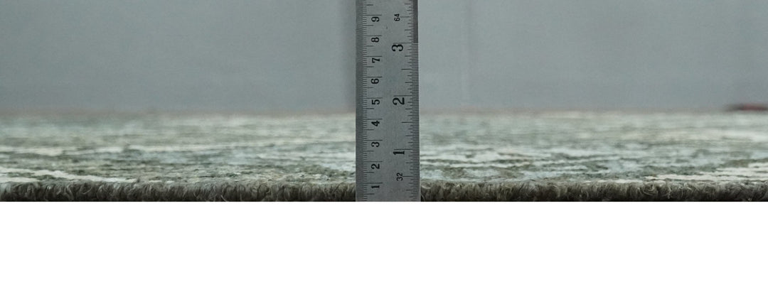 5x8 Hand Knotted Charcoal, Blue and Ivory Antique Persian Style Contemporary Bamboo Silk Area Rug | OP88 - The Rug Decor