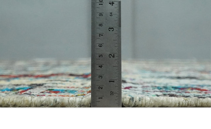 5x8 Hand Knotted Multicolor Antique Persian Style Contemporary Recycled Silk Area Rug | OP84 - The Rug Decor