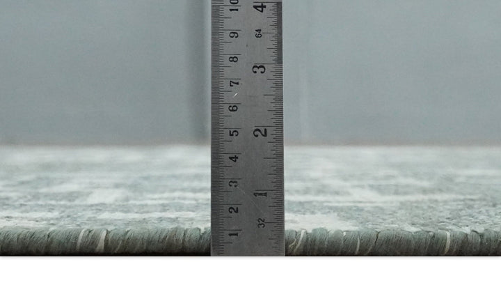 5x8 Hand Knotted Silver, Charcoal and Ivory Modern Abstract Contemporary Recycled Silk Area Rug - The Rug Decor