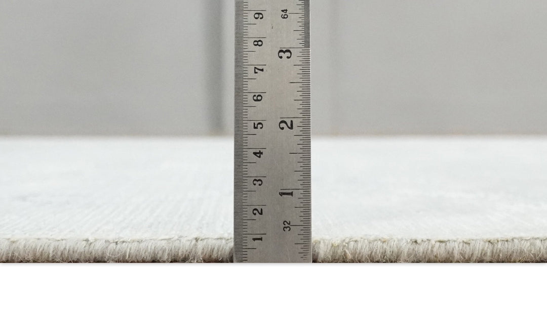 5x8 Hand Woven and hand carved Carved Silver and Gray Floral Art Silk Rug | KNT9 - The Rug Decor