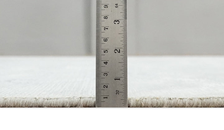 5x8 Hand Woven and hand carved Carved Silver and Gray Floral Art Silk Rug | KNT9 - The Rug Decor