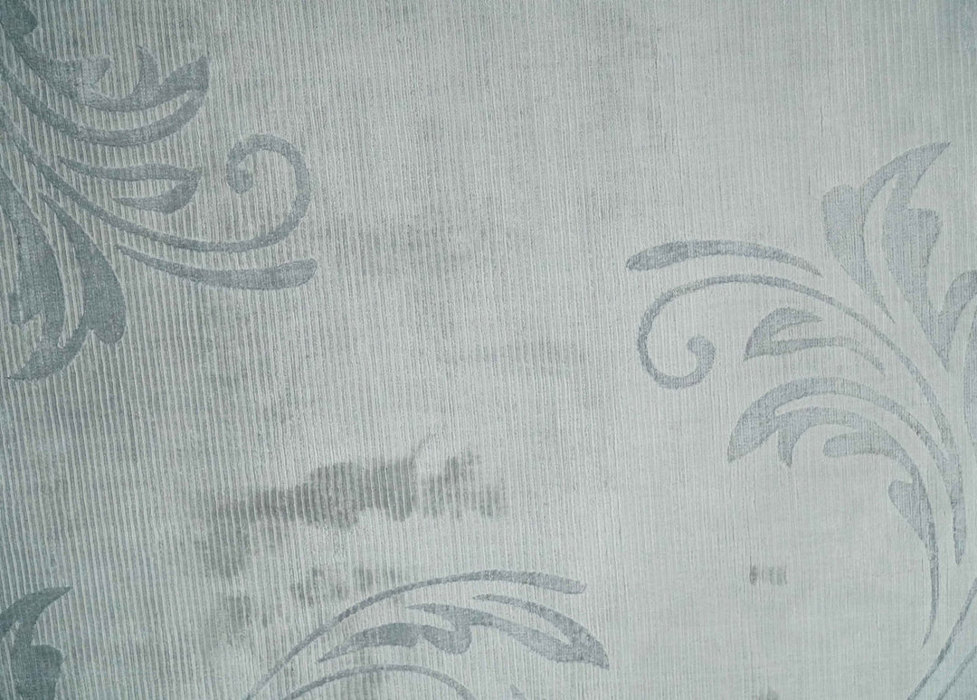 5x8 Hand Woven and hand carved Carved Silver and Gray Floral Art Silk Rug | KNT9 - The Rug Decor