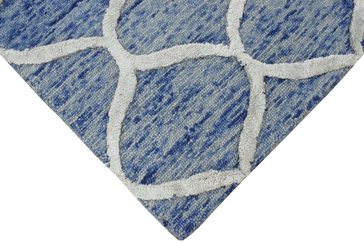 5x8 Modern Blue Handmade Area Rug - The Rug Decor