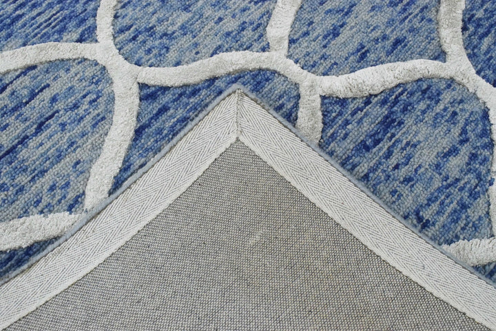 5x8 Modern Blue Handmade Area Rug - The Rug Decor