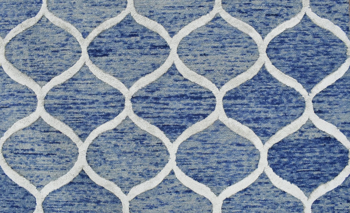 5x8 Modern Blue Handmade Area Rug - The Rug Decor