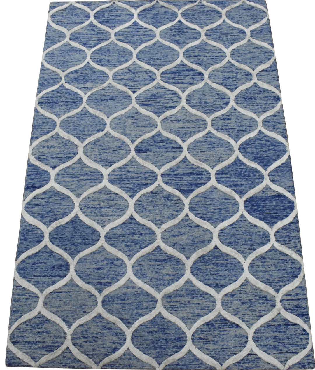 5x8 Modern Blue Handmade Area Rug - The Rug Decor