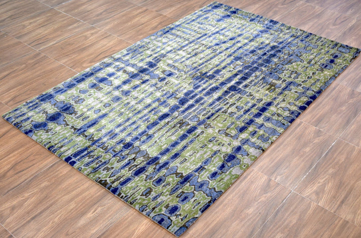 5x8 Rug | Traditional Handmade Wool blended with Viscose Area Rug | The Rug Decor | TRD629858 - The Rug Decor