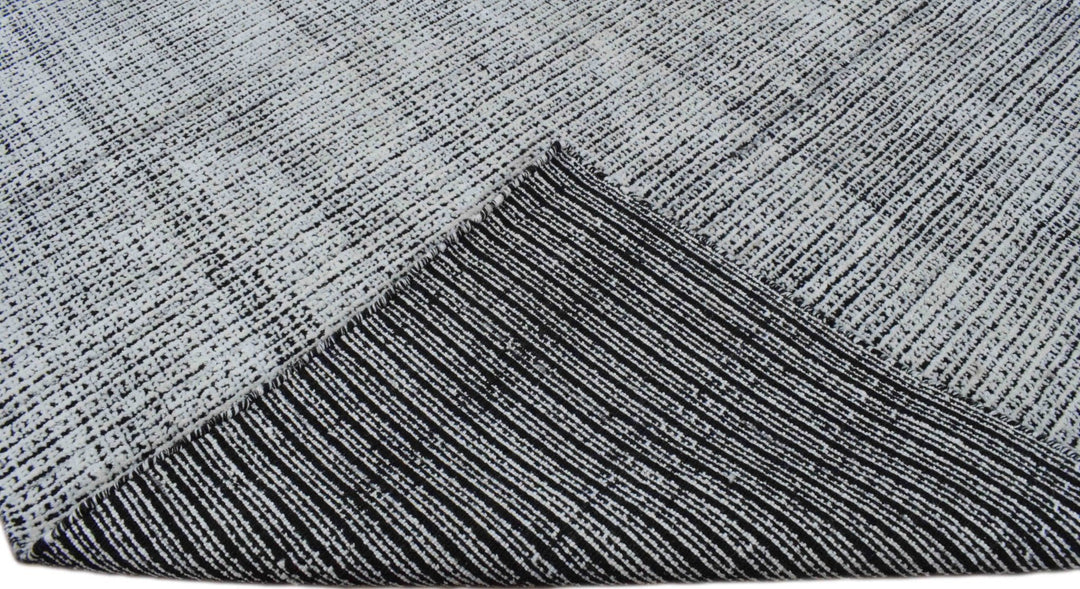5x8 White and Black Handmade Area Rug Made With Fine Viscose - The Rug Decor
