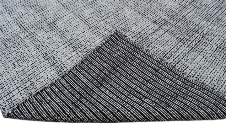 5x8 White and Black Handmade Area Rug Made With Fine Viscose - The Rug Decor