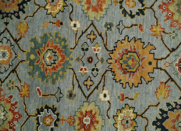 6x9, 8x10, 9x12, 10x14 and 12x15 Antique Traditional Persian Blue and Ivory Vintage Style Area Rug | TRDCP657 - The Rug Decor