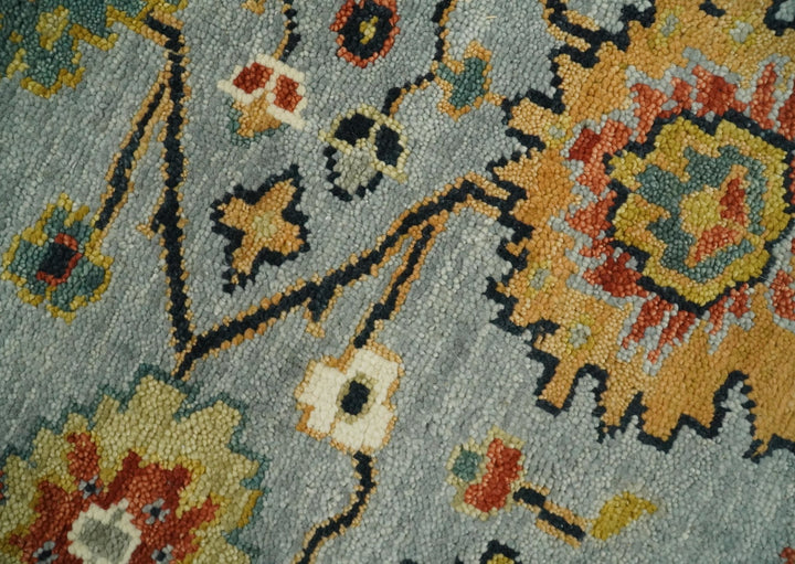 6x9, 8x10, 9x12, 10x14 and 12x15 Antique Traditional Persian Blue and Ivory Vintage Style Area Rug | TRDCP657 - The Rug Decor