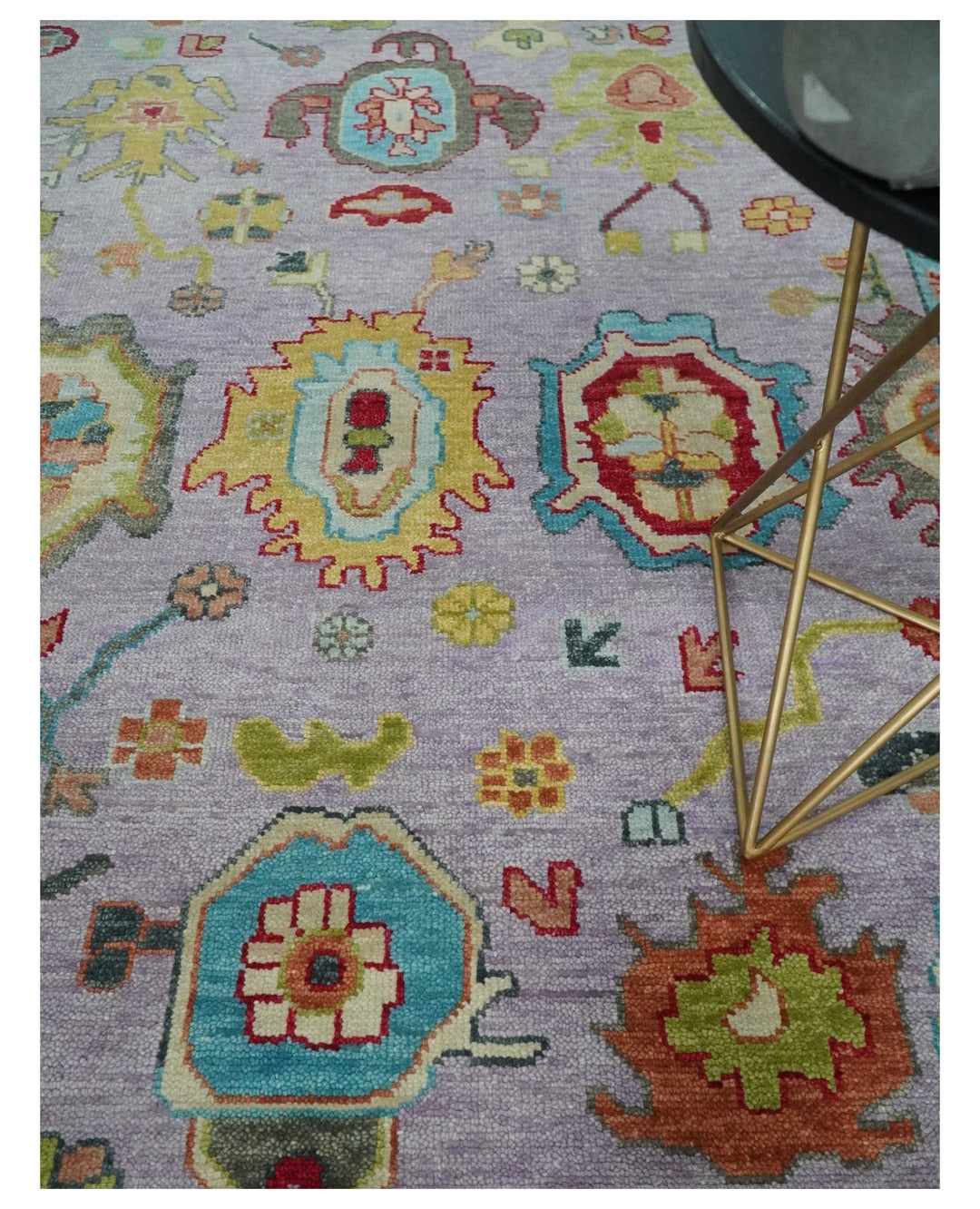 6x9, 8x10, 9x12, 10x14 and 12x15 Wool Traditional Persian Pink and Beige Vibrant Colorful Hand knotted Oushak Area Rug | TRDCP1046 - The Rug Decor