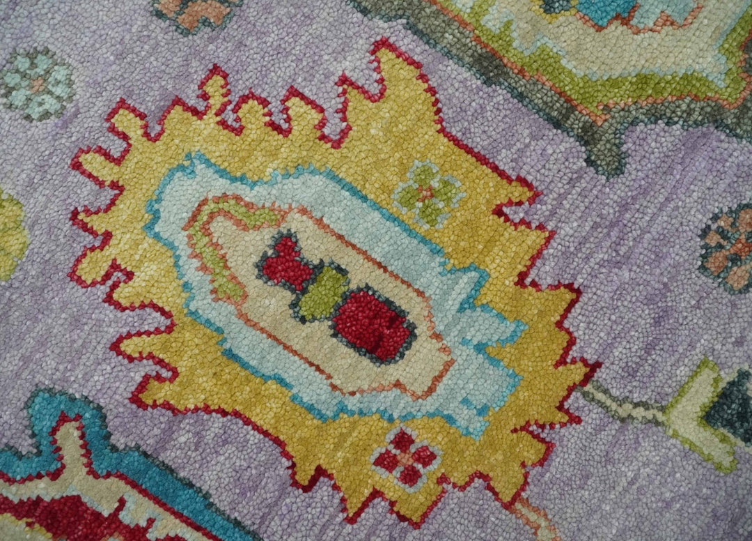 6x9, 8x10, 9x12, 10x14 and 12x15 Wool Traditional Persian Pink and Beige Vibrant Colorful Hand knotted Oushak Area Rug | TRDCP1046 - The Rug Decor