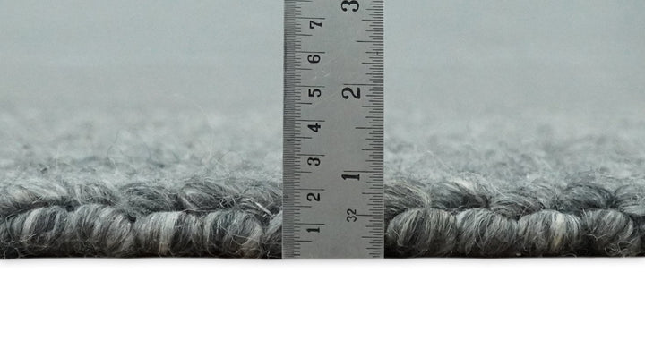 6x9 and 8x10 Solid Charcoal Gray Wool Blend Felted Chunky Hand Woven Area Rug | DOV2 - The Rug Decor