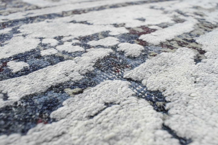 8'x10' | Abstract Design Handmade with Hand-spun Real Silk and Wool Area Rug - The Rug Decor