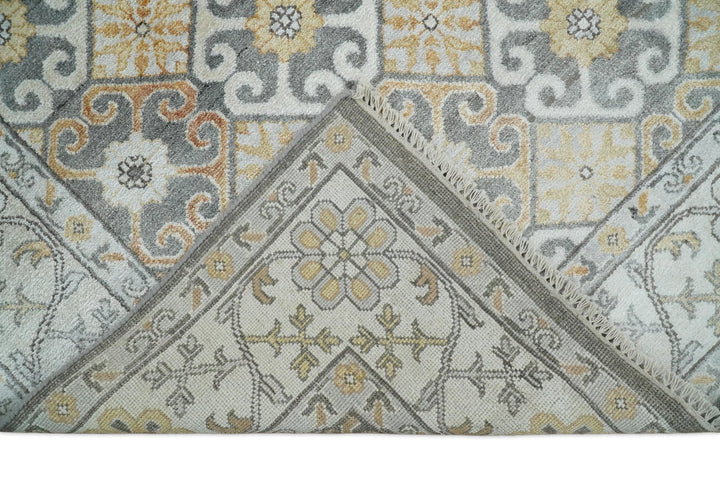 8x10 Fine Hand Knotted Camel and Beige Traditional Vintage Persian Style Antique Silk Rug | TRDCP536810 - The Rug Decor