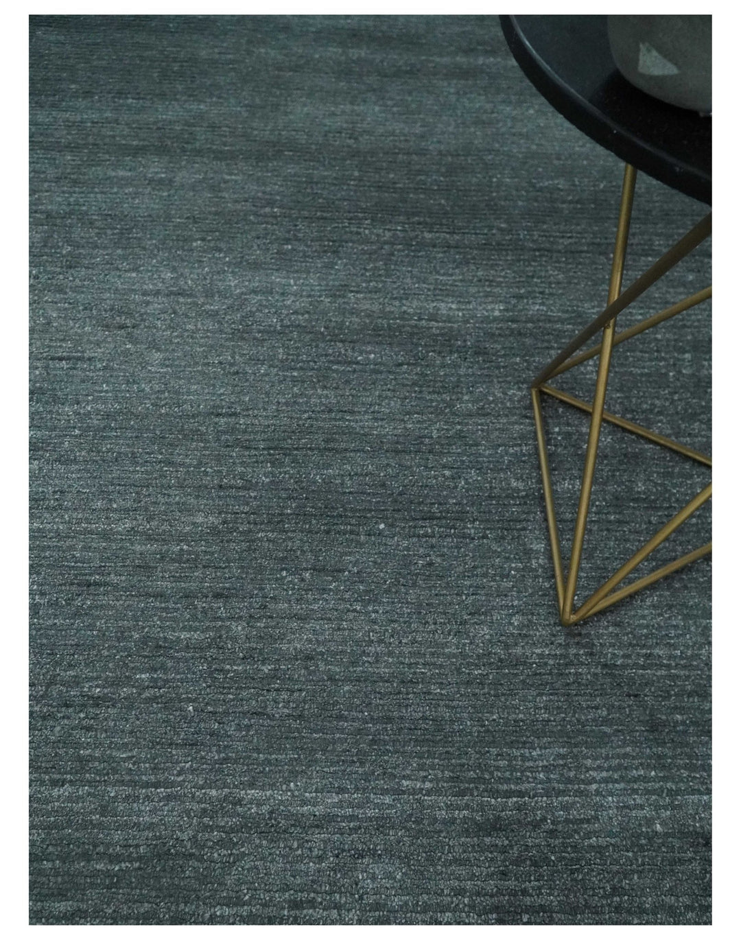 8x10 Gray and Silver Blended Hand Loomed Modern Scandinavian Bamboo Silk Area Rug - The Rug Decor