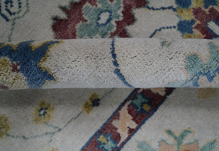 8x10 Hand Knotted Silver and Brown Traditional Vintage Persian Style Antique Wool Rug | TRDCP759810 - The Rug Decor