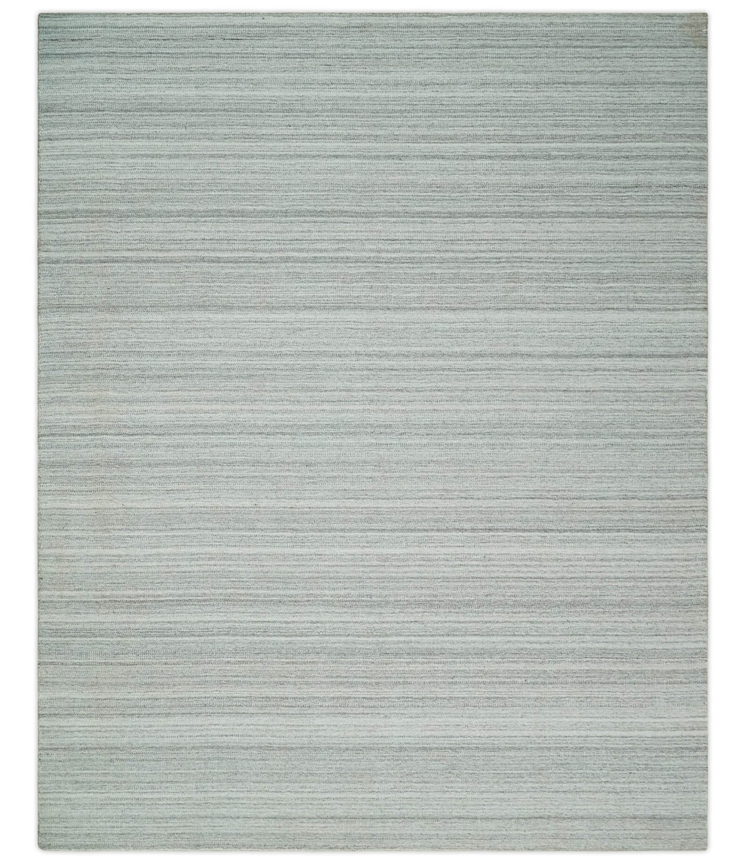 8x10 Hand Made Solid Camel, Ivory and Brown Scandinavian Blended Wool Flatwoven Area Rug | KE24 - The Rug Decor