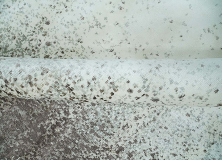 8x10 Ivory and Brown Modern Abstract Handmade Viscose Area Rug | AE33810 - The Rug Decor