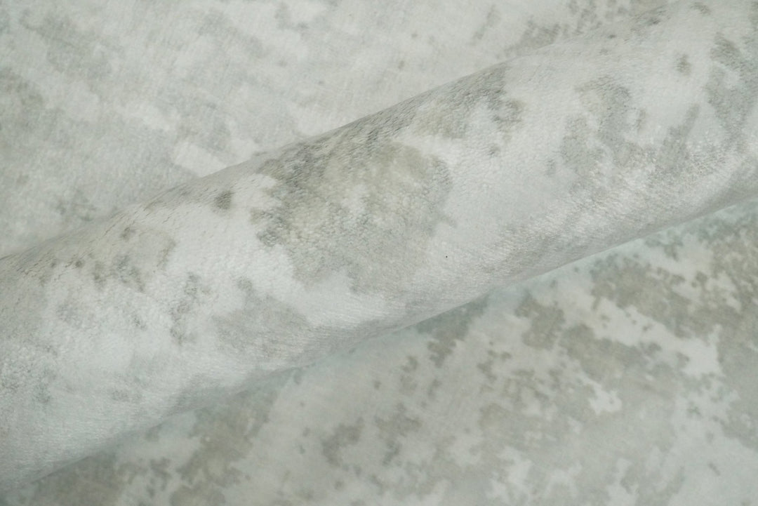 8x10 Modern Abstract Ivory and Camel Contemporary Wool Area Rug | QT22 - The Rug Decor