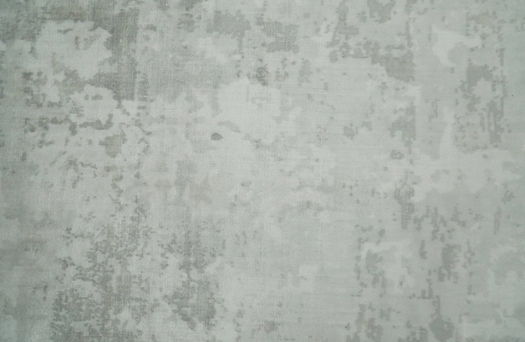 8x10 Modern Abstract Ivory and Camel Contemporary Wool Area Rug | QT22 - The Rug Decor