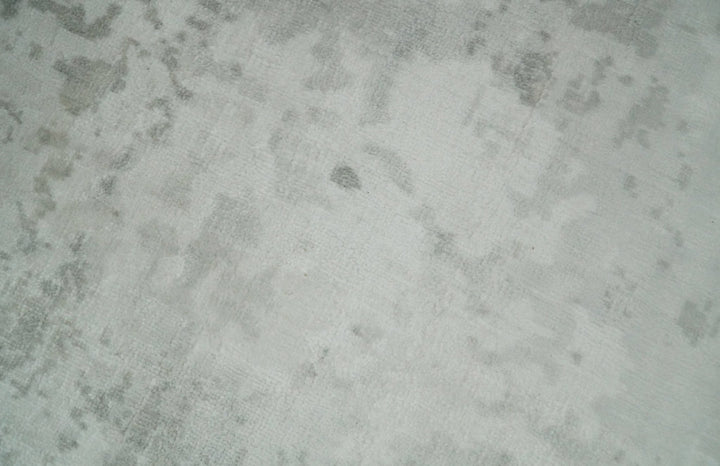 8x10 Modern Abstract Ivory and Camel Contemporary Wool Area Rug | QT22 - The Rug Decor