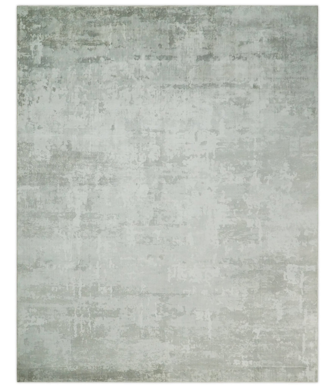 8x10 Modern Abstract Ivory and Camel Contemporary Wool Area Rug | QT22 - The Rug Decor