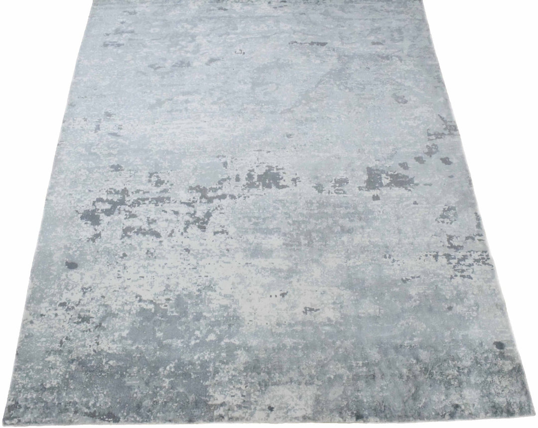 8x10 Rug, Abstract Blue and Green Rug made with Viscose Art Silk, Living, Dinning and Bedroom Rug | TRD0011QT810 - The Rug Decor