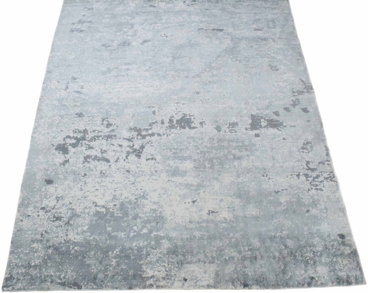 8x10 Rug, Abstract Blue and Green Rug made with Viscose Art Silk, Living, Dinning and Bedroom Rug | TRD0011QT810 - The Rug Decor