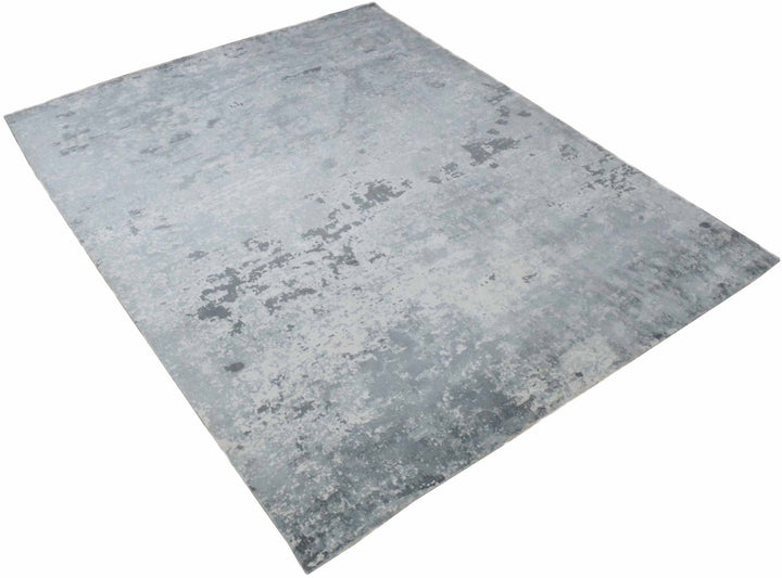 8x10 Rug, Abstract Blue and Green Rug made with Viscose Art Silk, Living, Dinning and Bedroom Rug | TRD0011QT810 - The Rug Decor