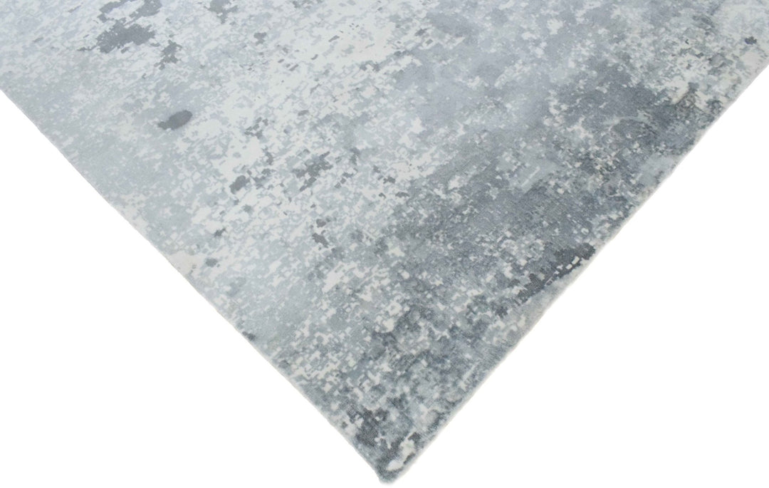 8x10 Rug, Abstract Blue and Green Rug made with Viscose Art Silk, Living, Dinning and Bedroom Rug | TRD0011QT810 - The Rug Decor